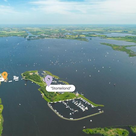Welcome In - Houseboat 'Elysium' Met Eigen Aanlegsteiger Sneek - Offingawier מראה חיצוני תמונה